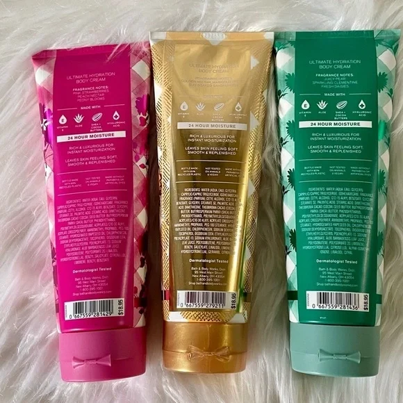 Bath & Body Works Gingham Body Cream Bundle Set of 3 New - Picture 2 of 9